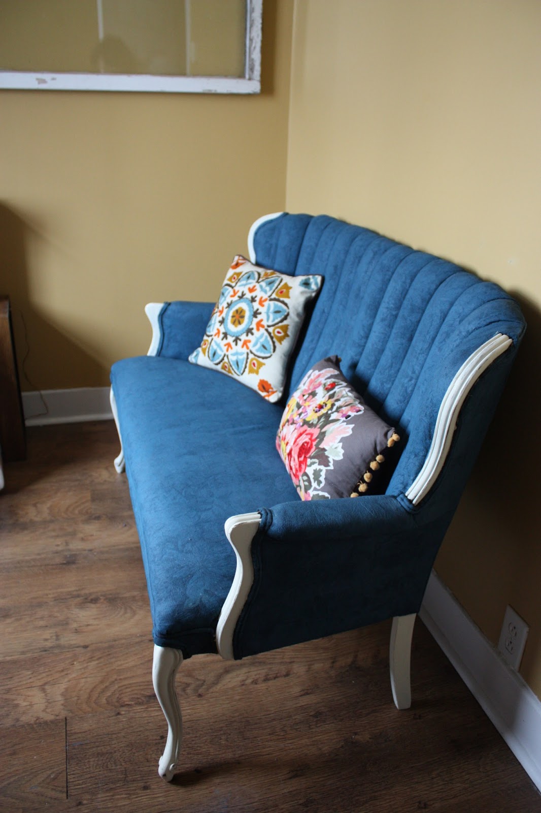 How I Painted My Fabric Couch quiet moments