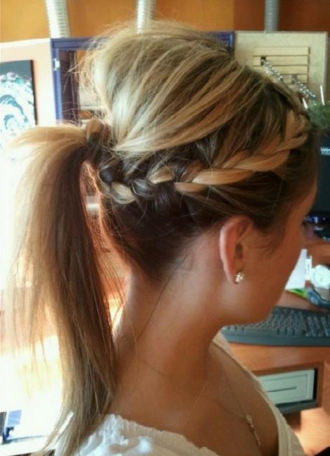 Hair And Fashion Two Side Braids With A Ponytail Tutorial