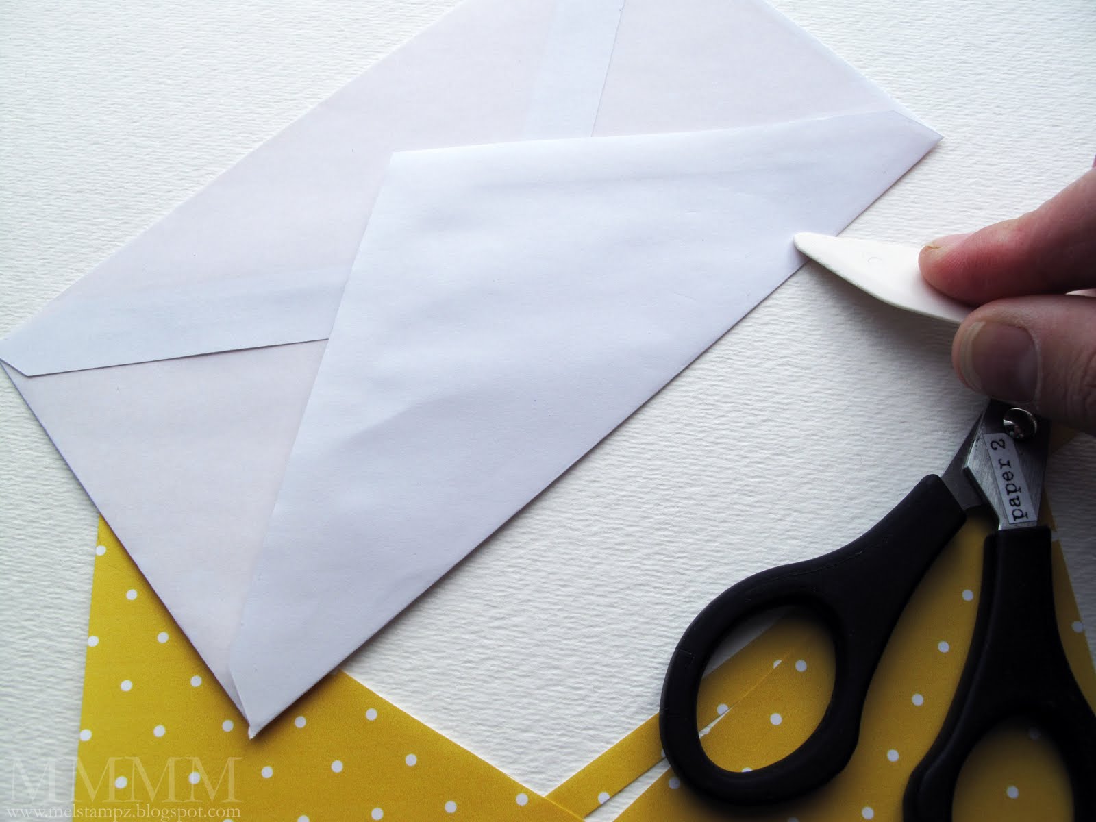 Mel Stampz Quick tricks for DIY envelope liners