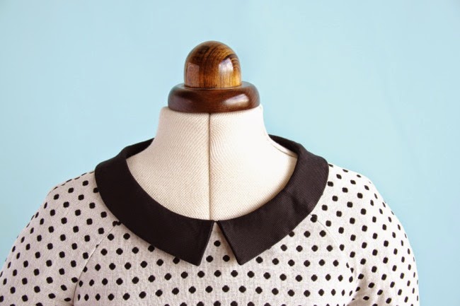 Sew neckline facings + collar