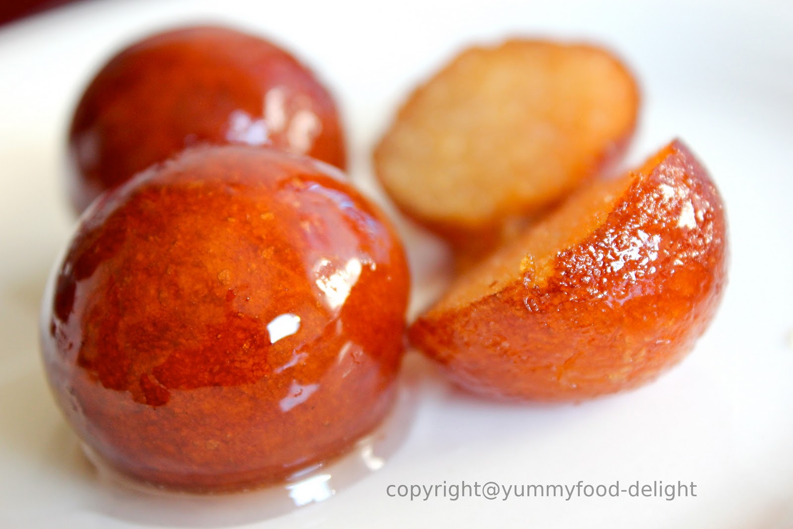 Yummy Food Delight.....!!! Gulab jamun ( milk balls in flavored sugar