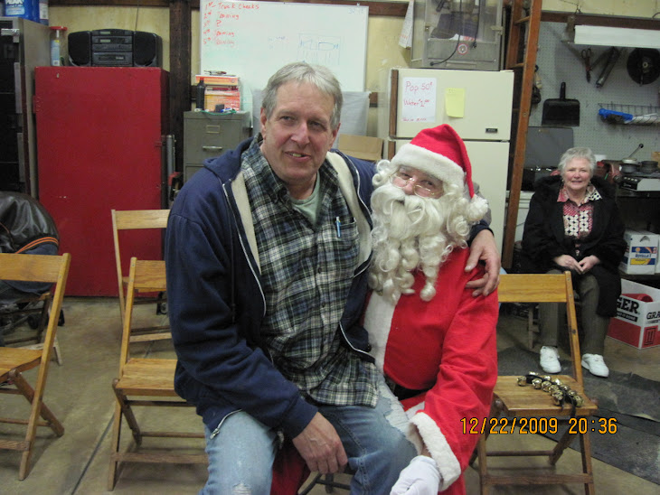 Finally a picture of the real problem with BLV,sitting on Santa's lap.