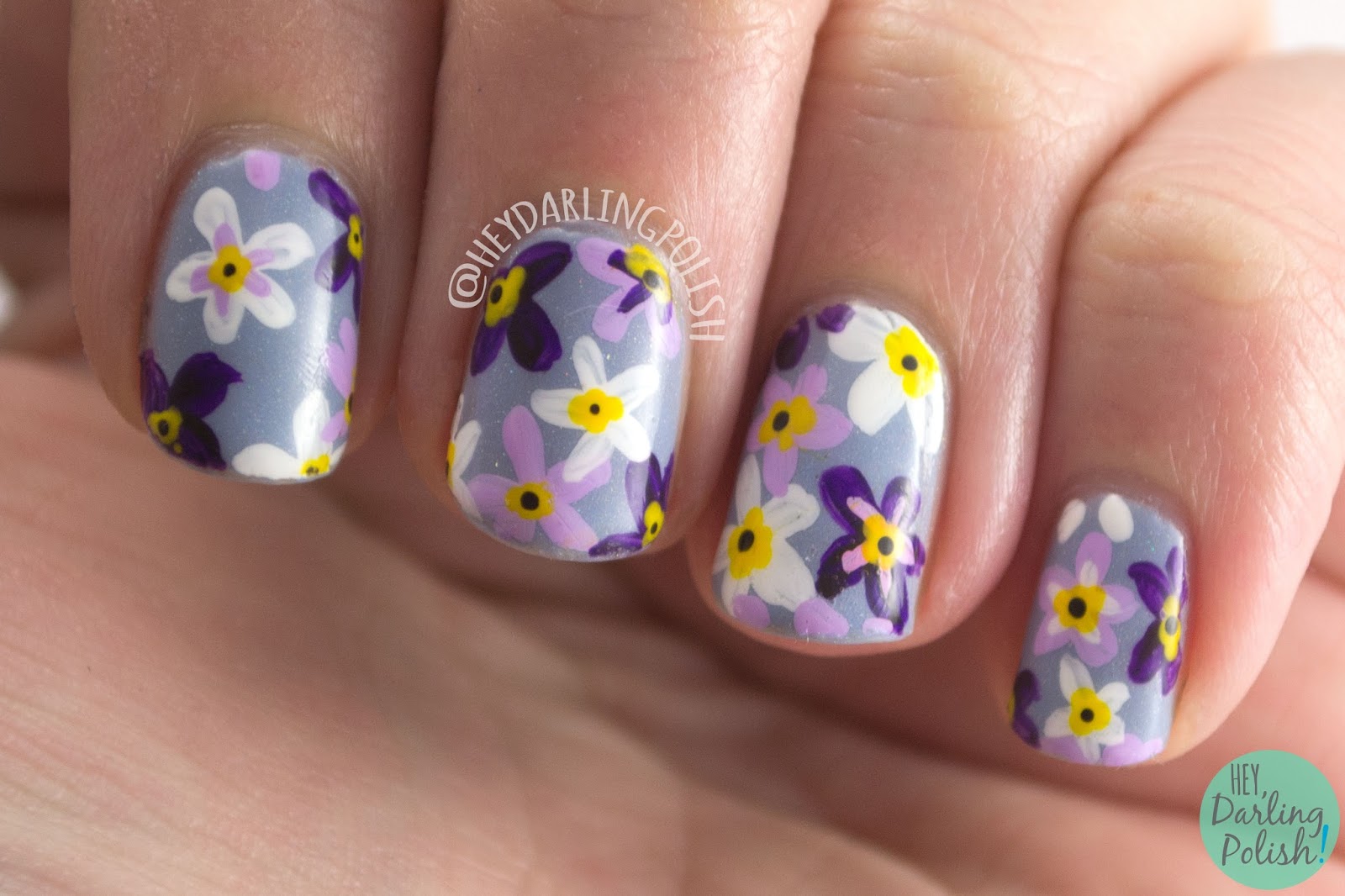 Hey, Darling Polish! NAIL Linkup Spring Flowers