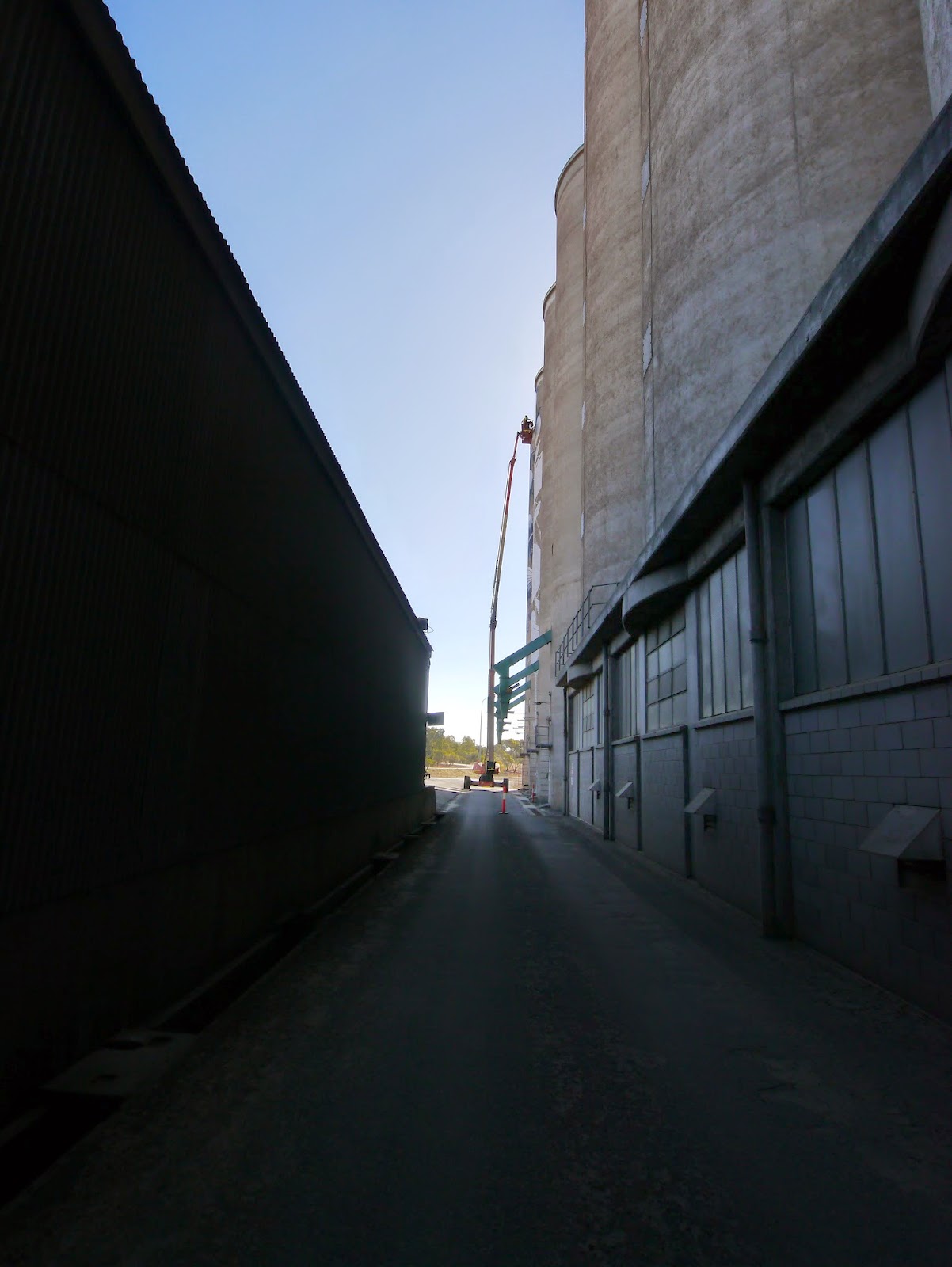 phlegm Northam grain silos, Western Australia.