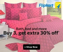 Home Furnishing | Bed & Bath: Buy 2, Get Extra 25% OFF; Buy 3, Get Extra 30% OFF @ Flipkart