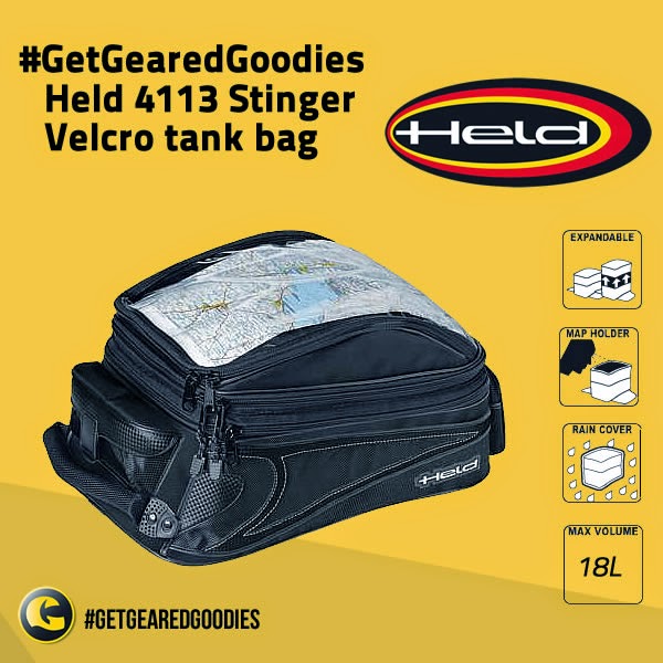 #GetGearedGoodies - Save on the Held Stinger tank bag - www.GetGeared.co.uk