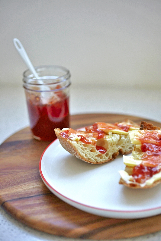 Homemade blood orange marmalade