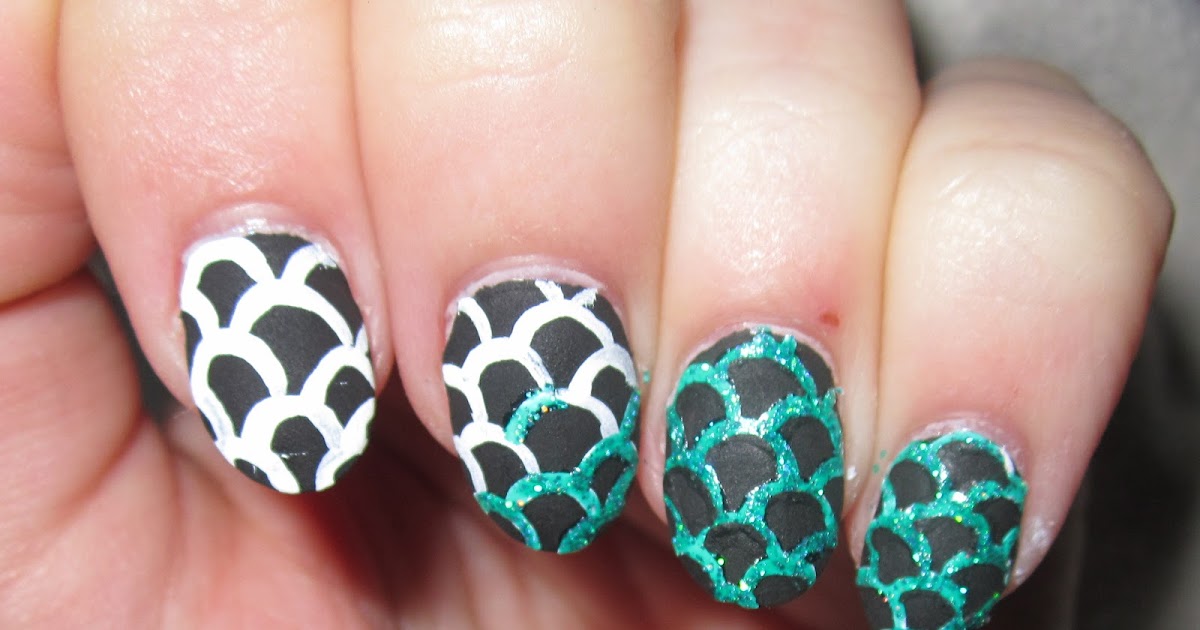 1. Fish Scale Nail Art - wide 1