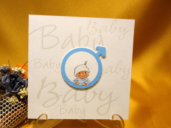 Invitación de bautizo azul Invitación de bautizo azul