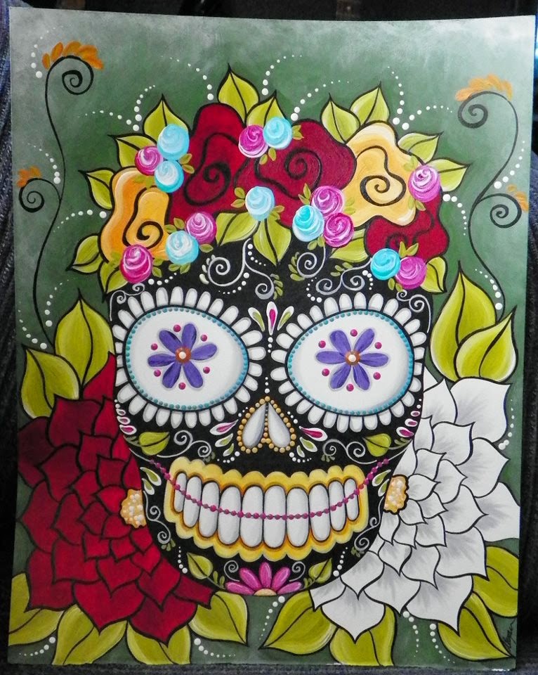 Make Art & Live Happy Painting Sugar Skulls