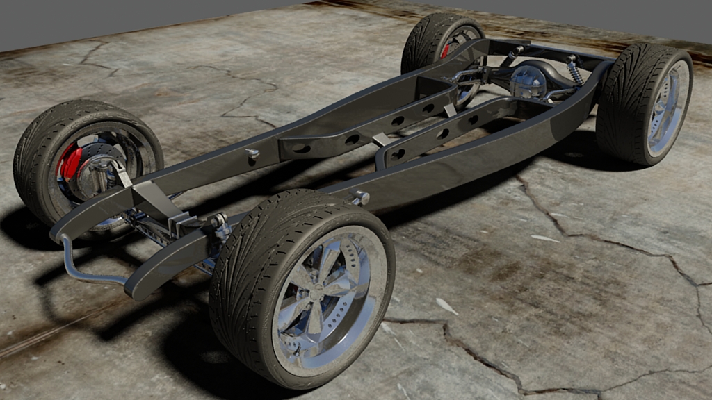 34 Ford coupe rolling chassis