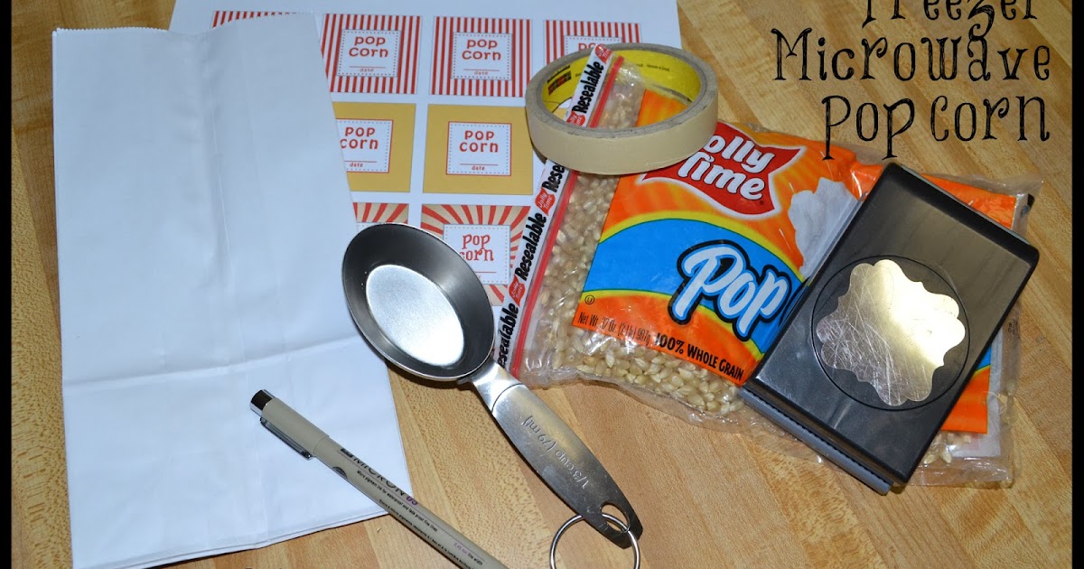 Always Be Creating Freezer Microwave Popcorn