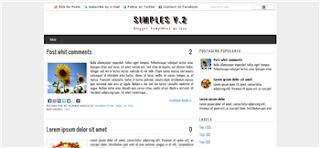 Simples V.2 Blogger Template