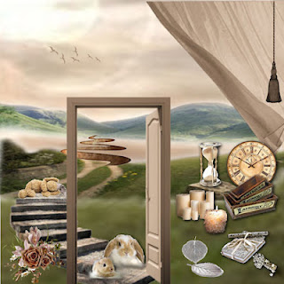 Scraptkit con elementos exterior , tiempo y decoración