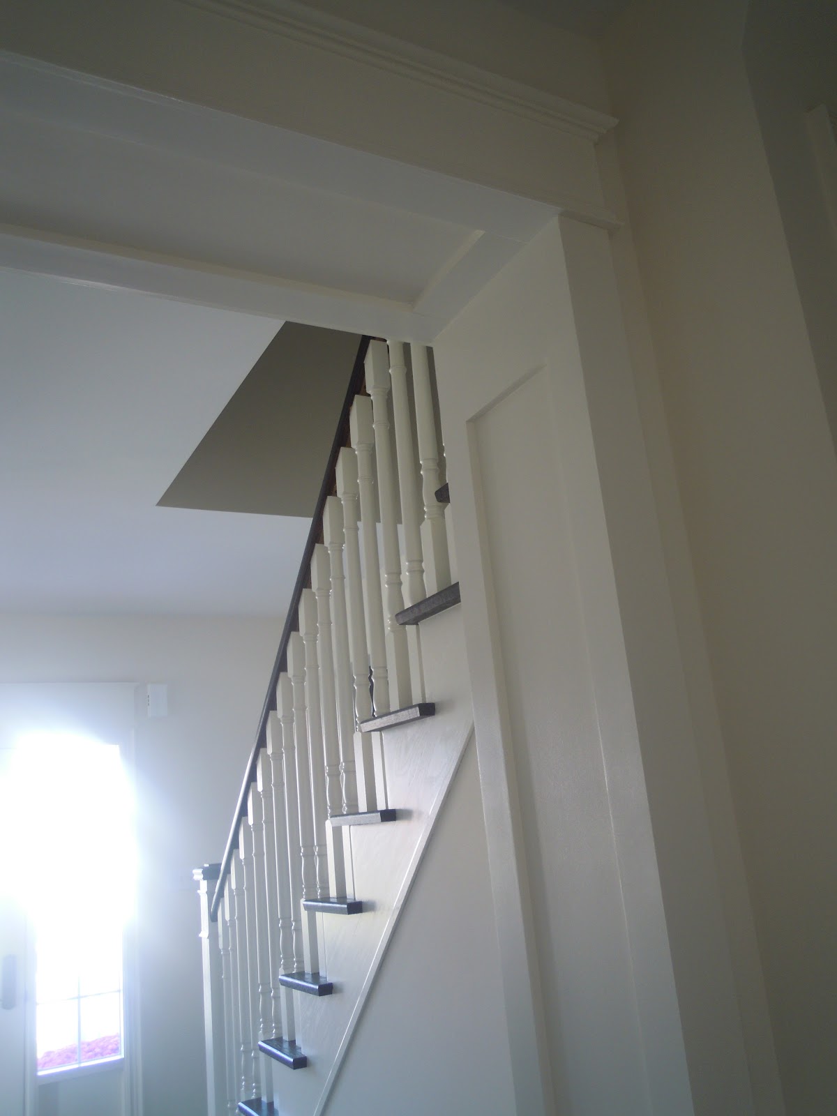 White Wood Hallway definition with trim
