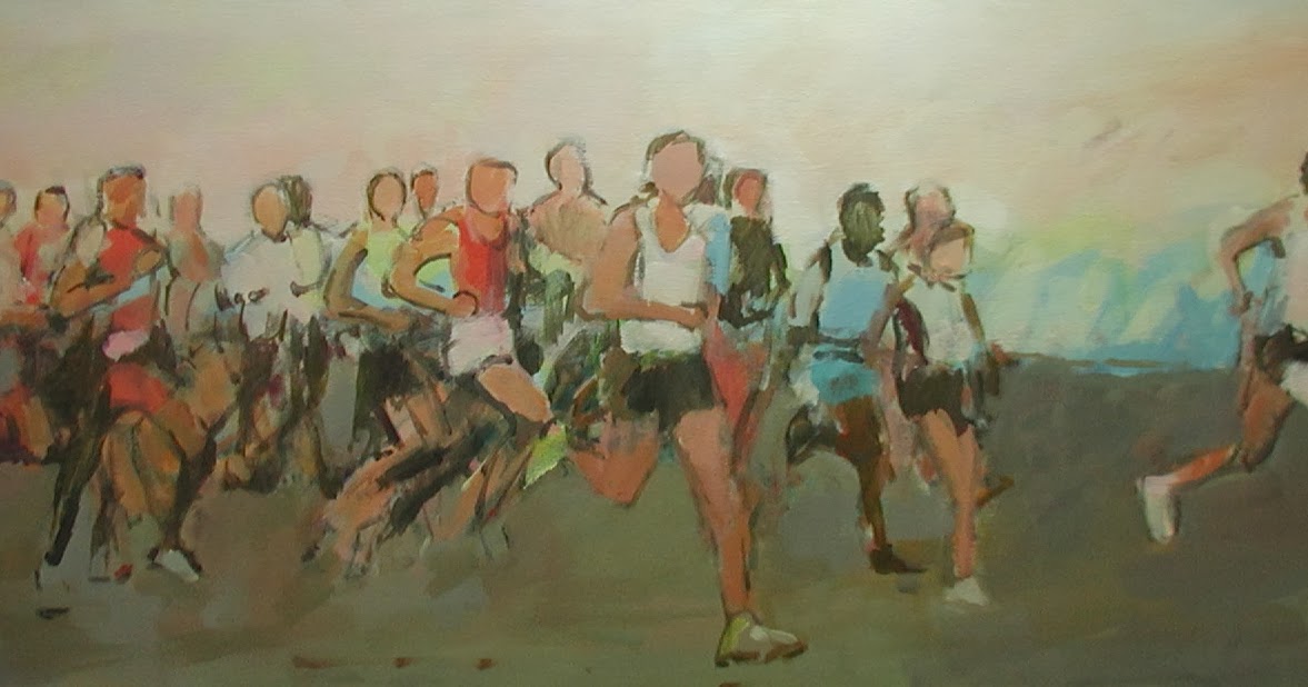 Liz Milburn Runners paintings