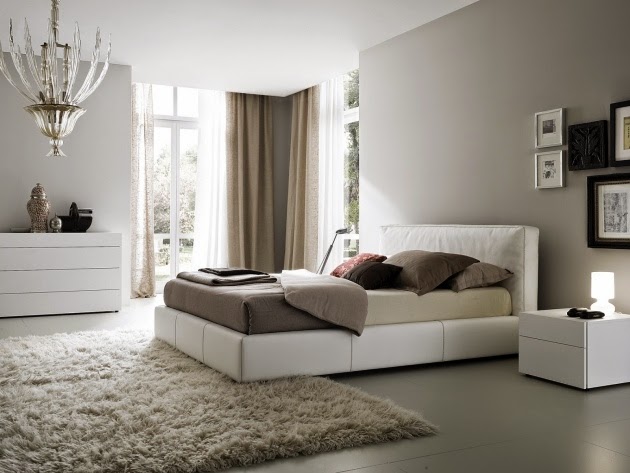 Wall color combinations, modern bedroom