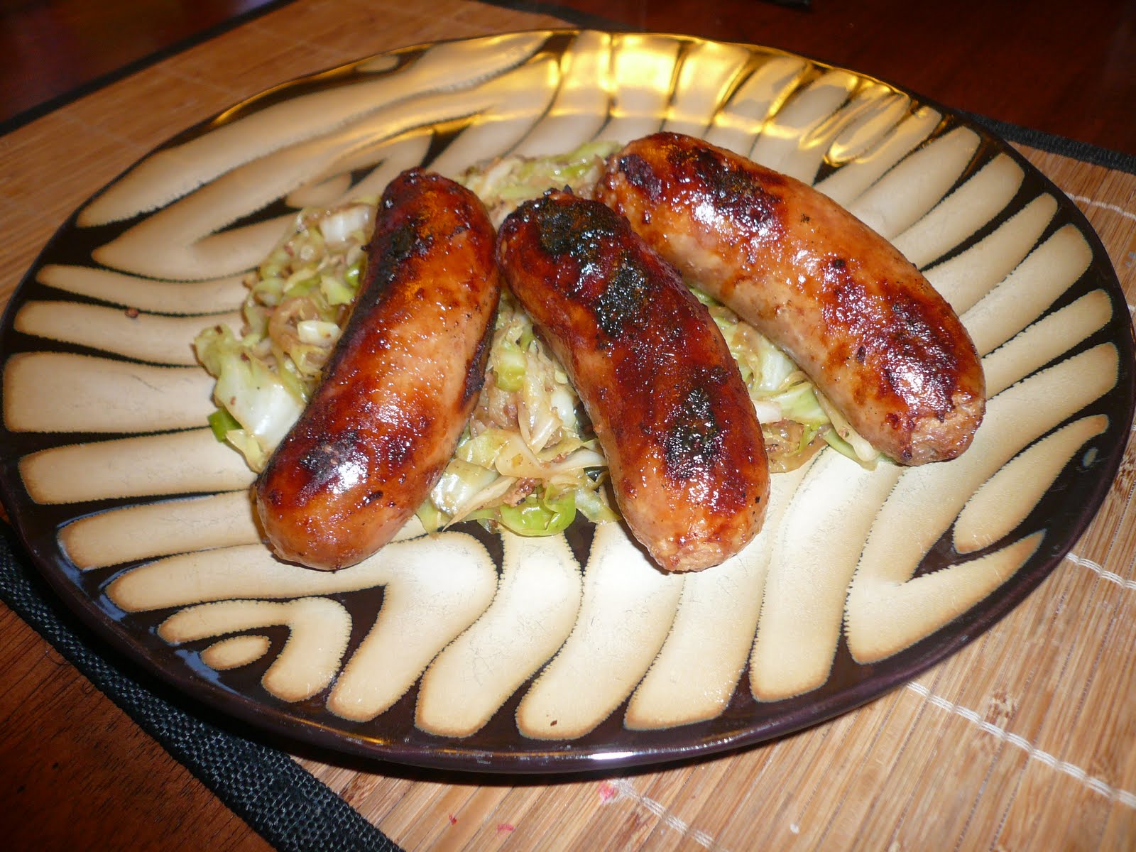 Saturday Night Suppers Irish Sausage with Sauteed Cabbage