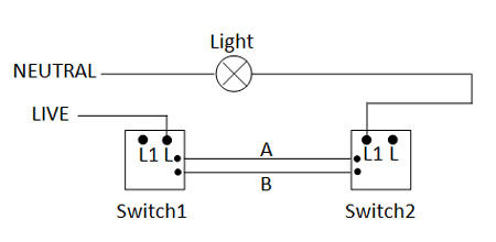 How to replace old toggle two way switch with new touch two way switch?