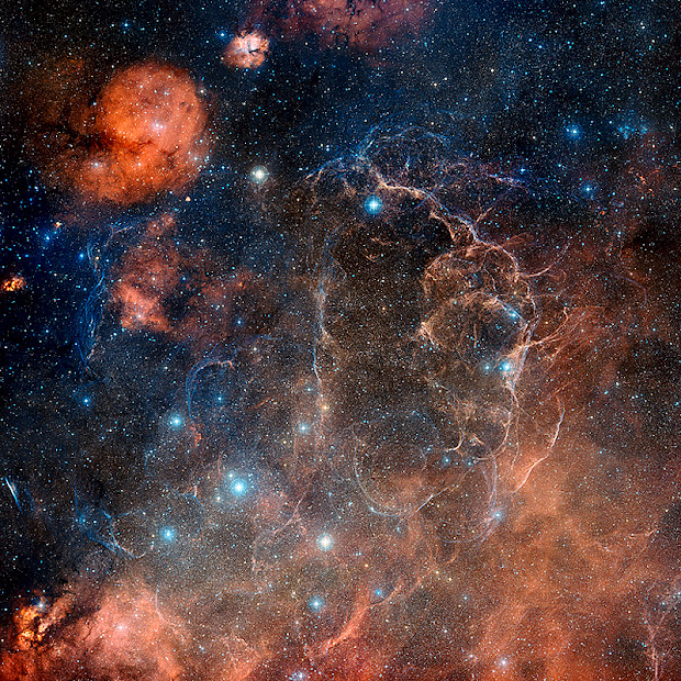 Gorgeous image of the Vela Supernova Remnant!
