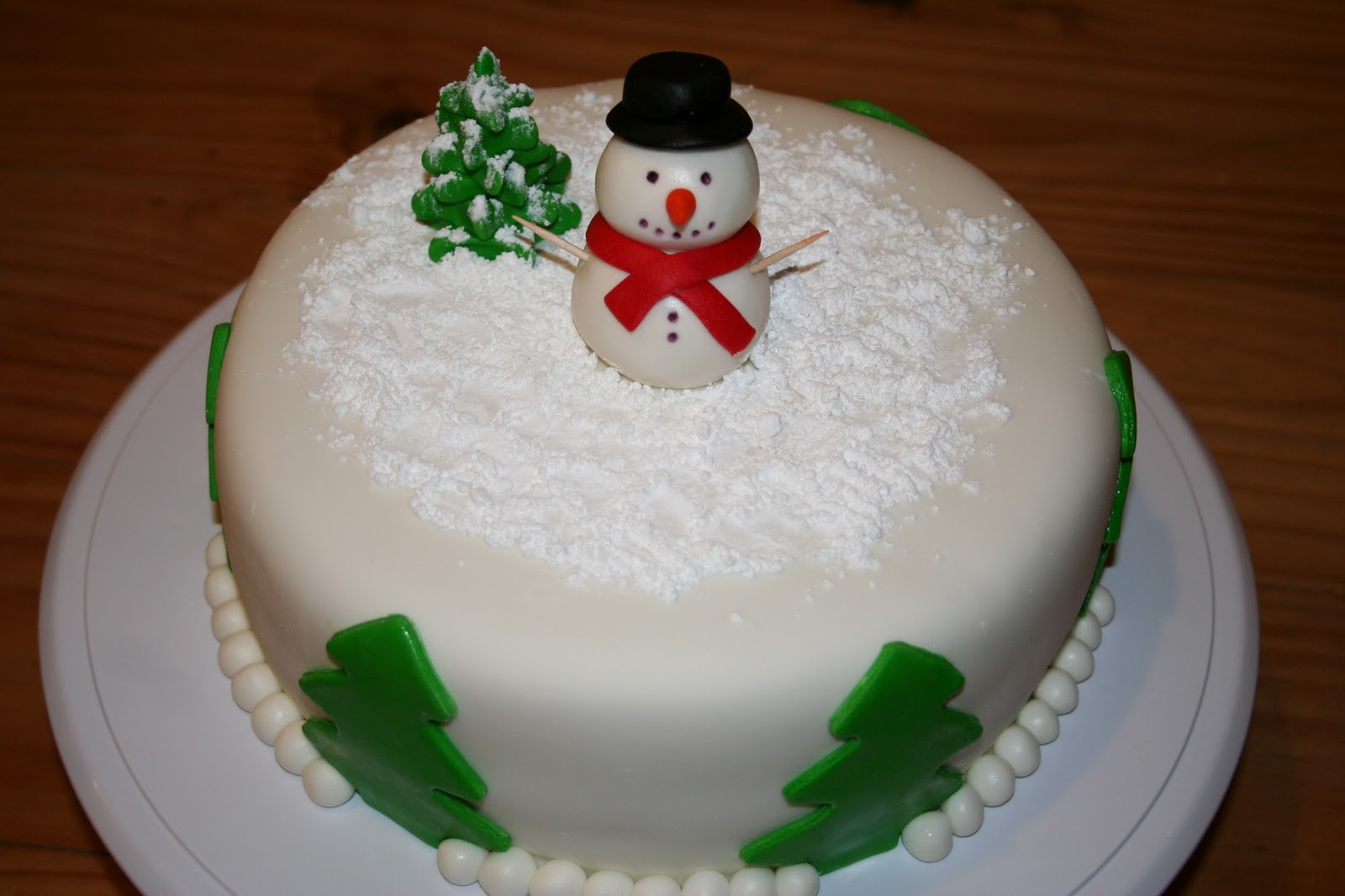 Fondant Snowman