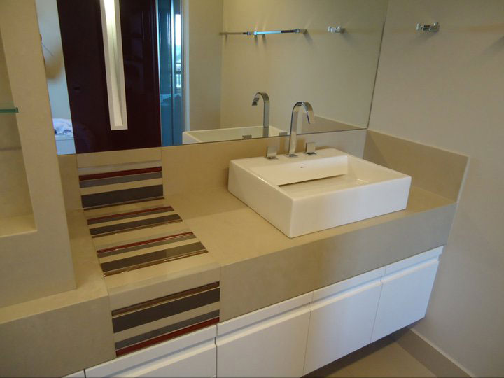 Meu Palácio de 64m² Tampo em porcelanato -> Cuba Pia Banheiro Rj Meu Palácio de 64m² Tampo em porcelanato -> Cuba Pia Banheiro Rj