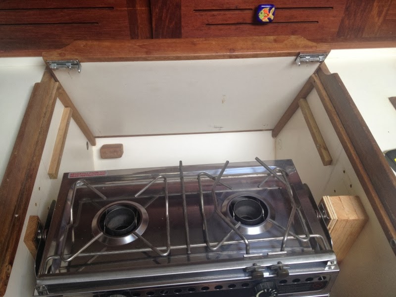 Small Boat Projects Making Life Aboard Easier New Stove and New Storage