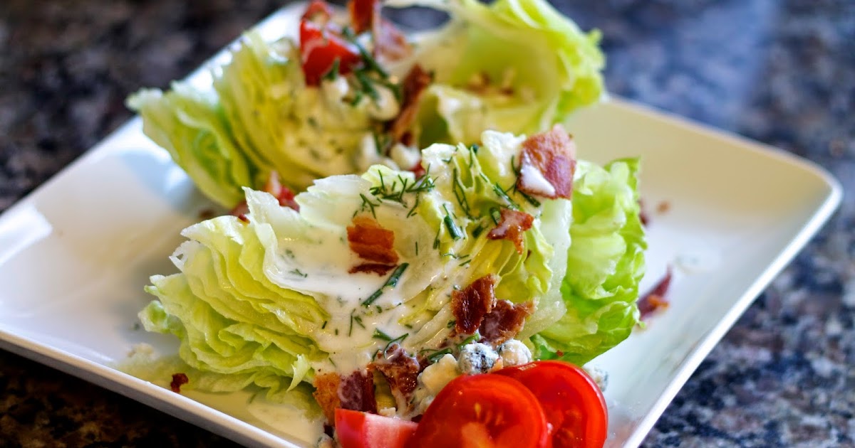 Young and Entertaining Classic Wedge with Buttermilk Herb Dressing