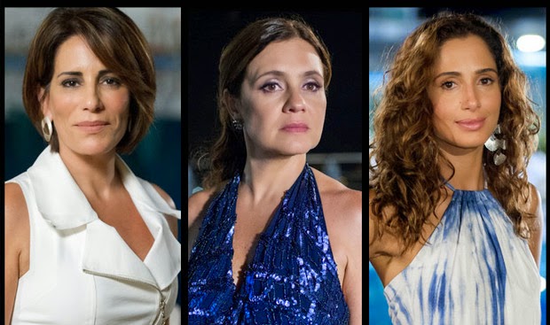 Atrizes Glória Pires, Adriana Esteves, Camila Pitanga