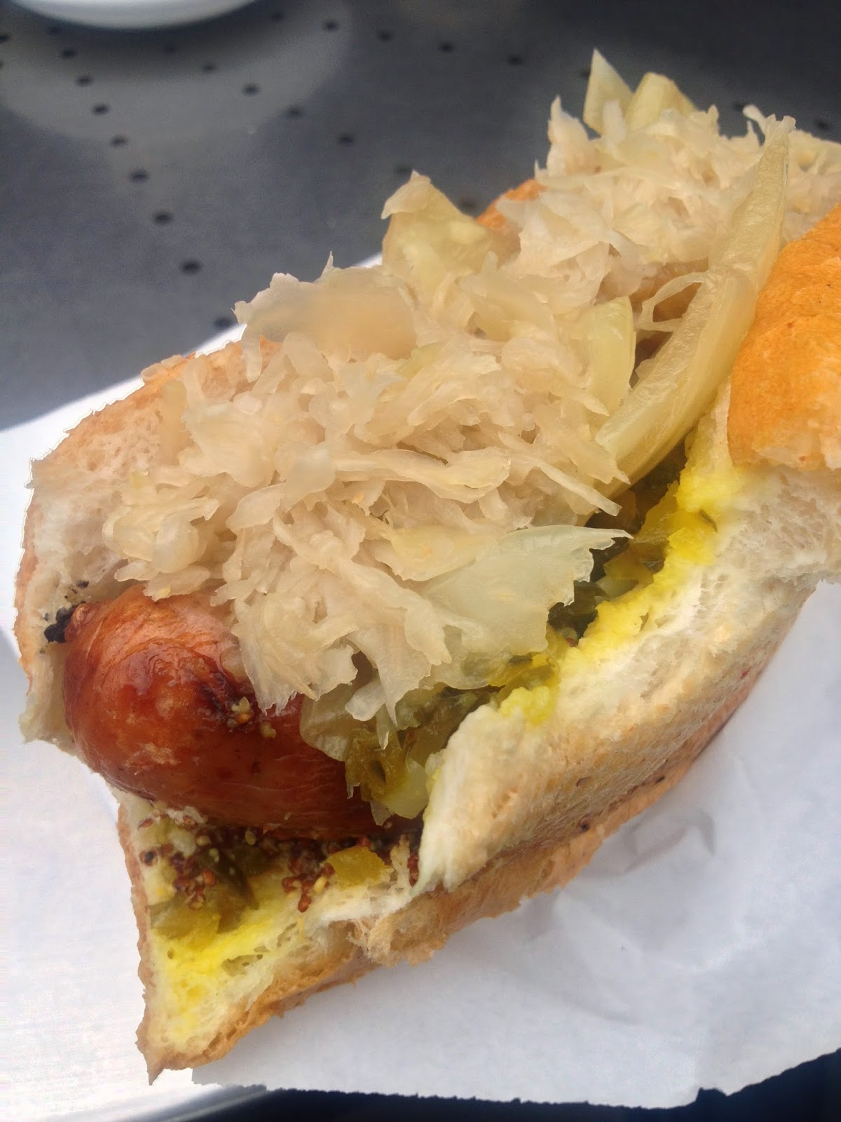 food+road trip Bratwurst Shop & Co Victoria Market, Melbourne.