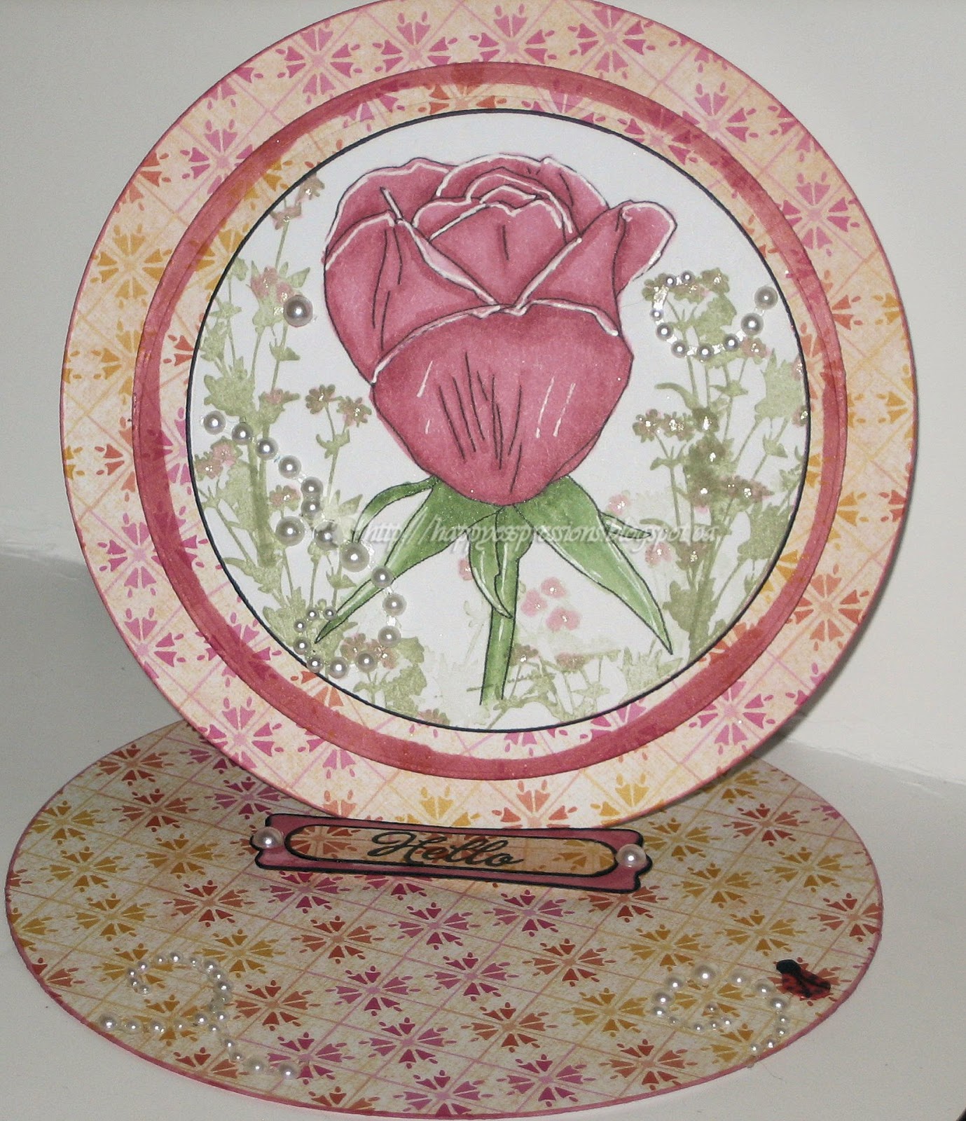 Happy Expressions Rose Easel Card