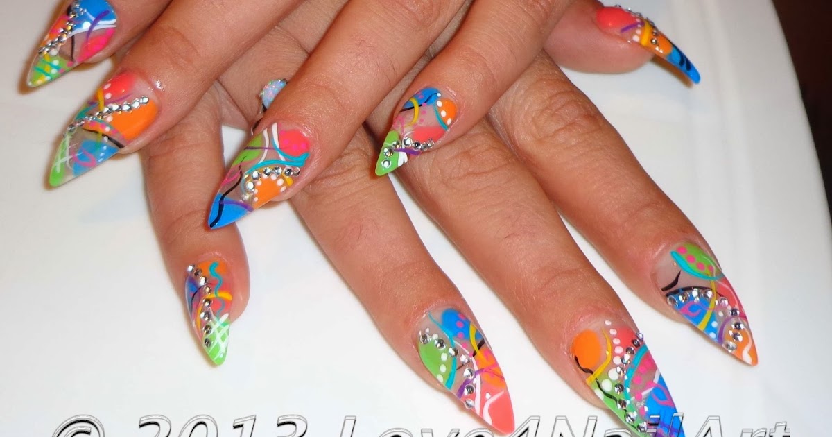 2. Nail Art Designs for Stiletto Acrylics - wide 6