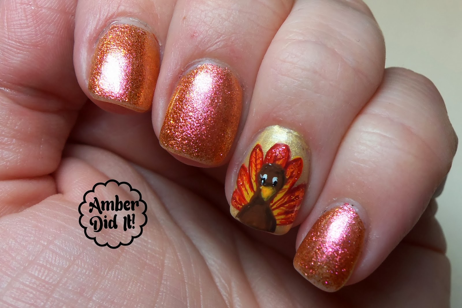 2. "Basic Color Thanksgiving Nail Designs" - wide 5