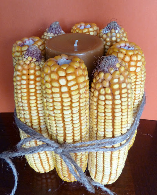 Corn Cob Candle | #diy #thanksgiving #thanksgivingtablescape