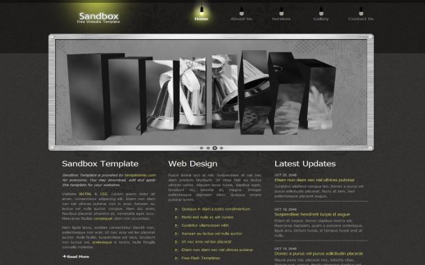 Free Jquery Black Grunge CSS Website Template Free Jquery Black Grunge CSS Website Template