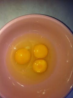 2 double yolks in 1 day-Scrambled!