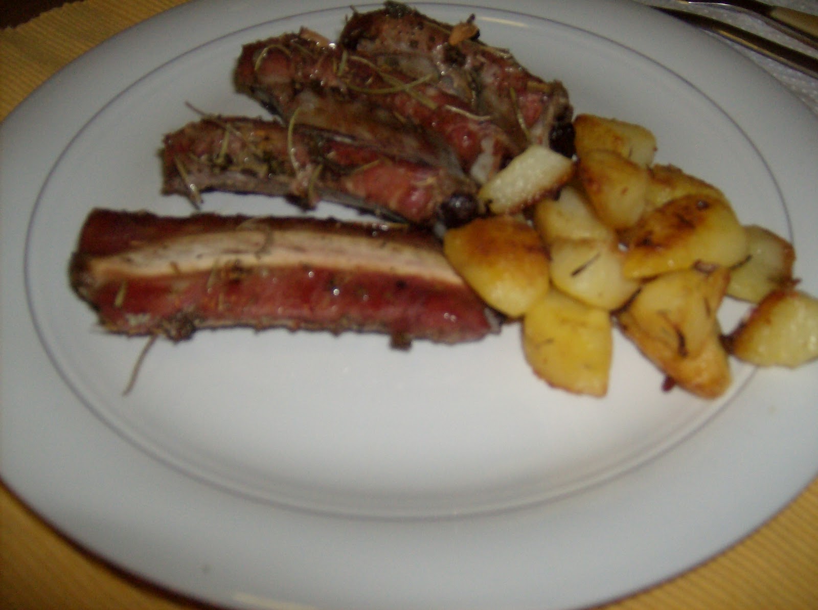 Fusi Cotti Costine Di Maiale Al Forno Con Patate