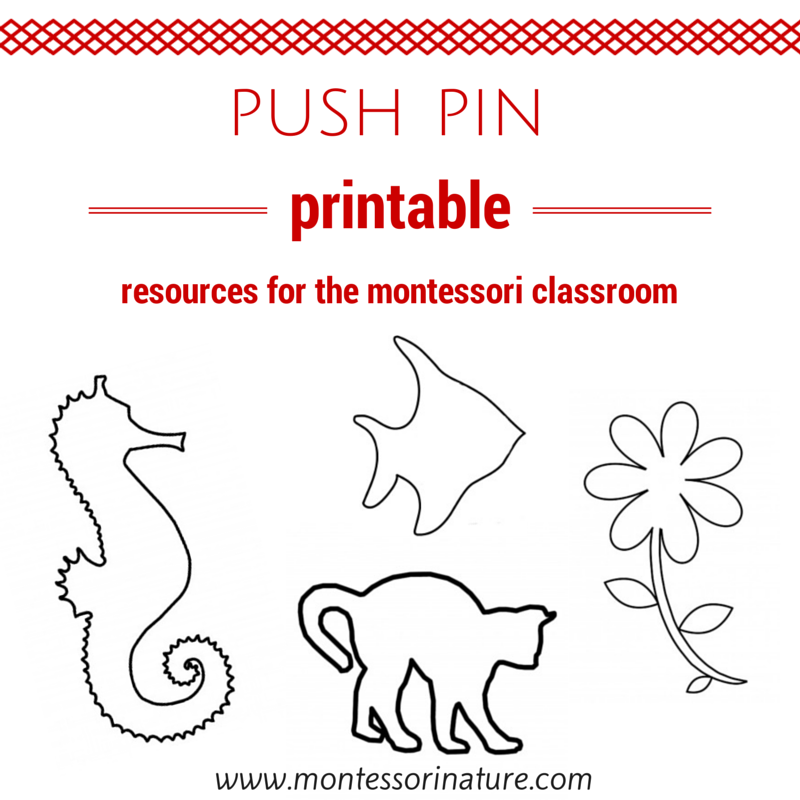 Montessori Nature Pin Poking Activities + Free Printables.
