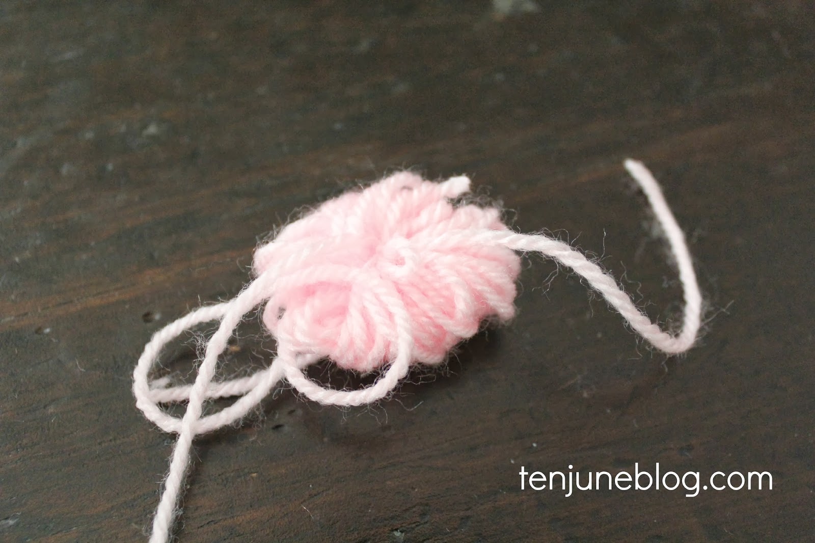 Ten June How to Make A DIY Yarn Pom Pom Garland