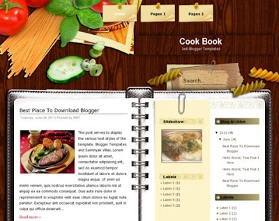 Download Template Special Premium Resep Makanan SEO Respoinsive