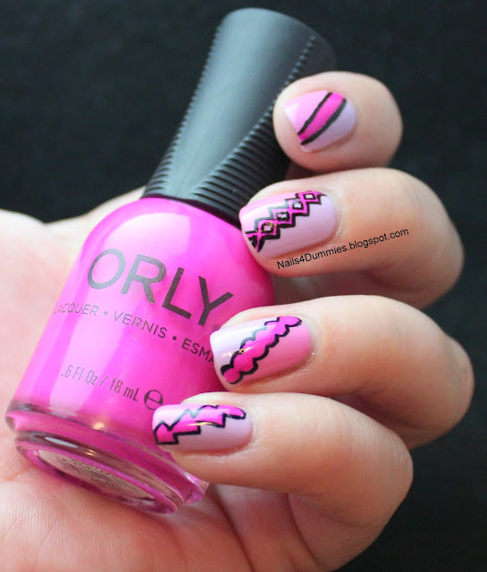 Nails4Dummies - Girly Geometric Nails