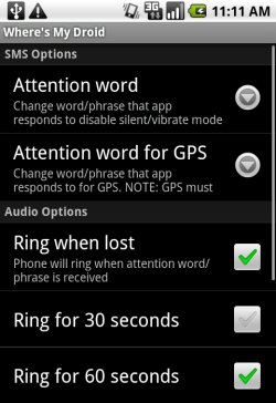 wheres my android wheres my android