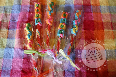rainbow baby shower baby candy tutti fruity sticks