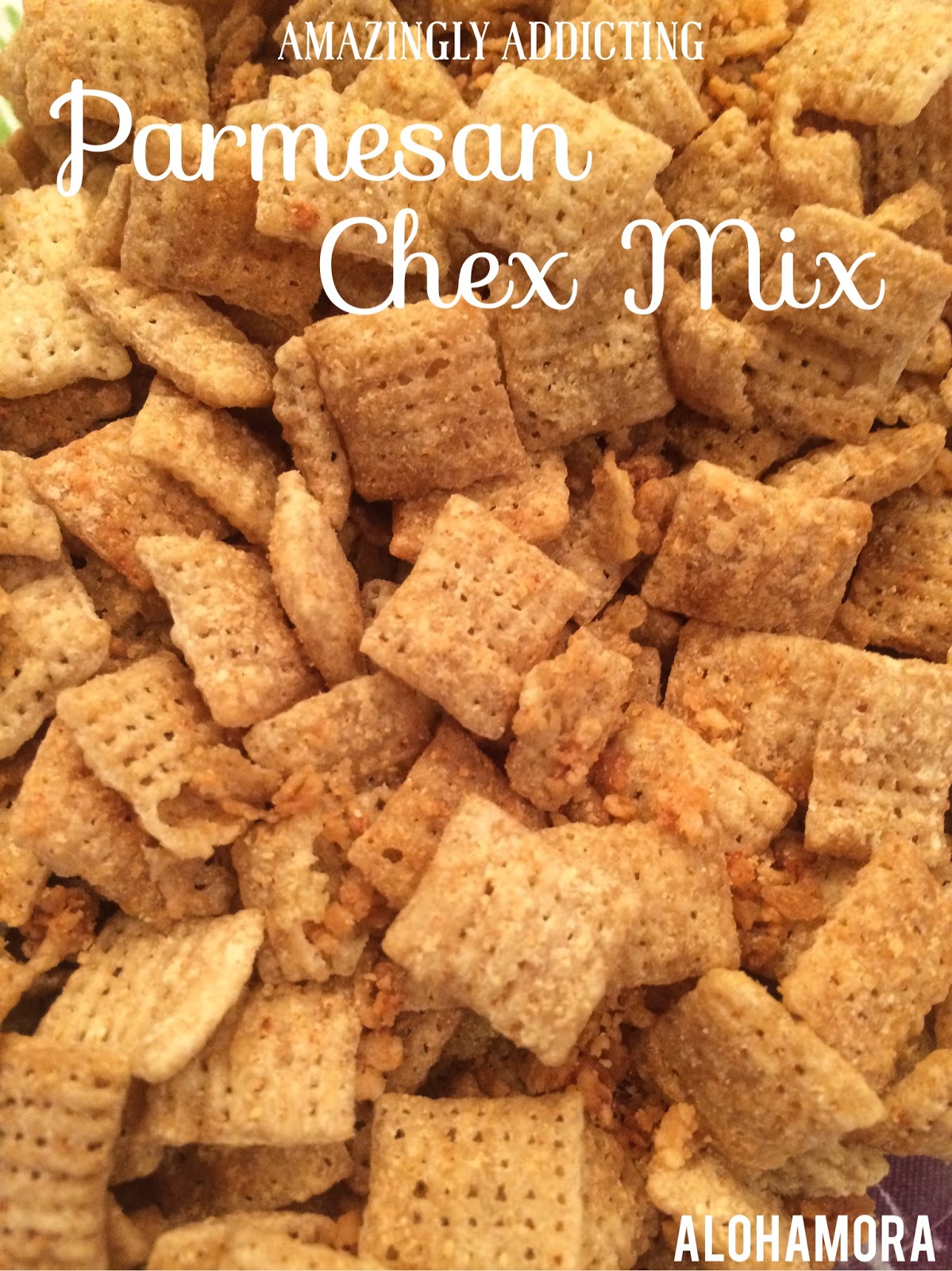 Alohamora Open a Book Parmesan Chex Mix... Simple Microwave Treat