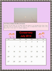 Conservery Calendar - Click to Enlarge