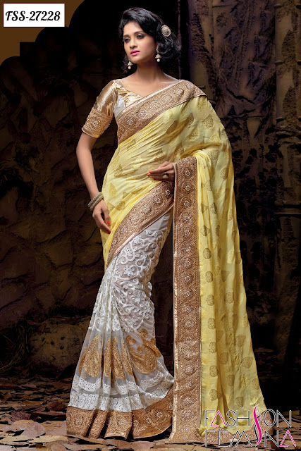 Online Shopping Embroidery Saree