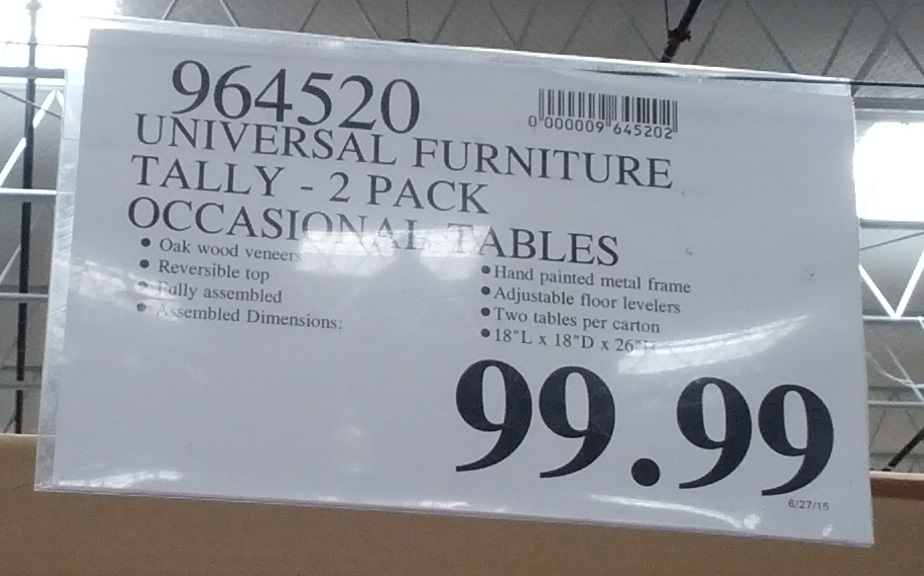 Universal Furniture Broadmoore Tally Occasional Tables (2 pack