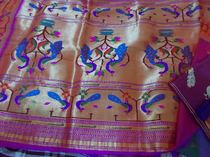 A Expensive Paithani saree costing Rs 40,000( U.S $ 615 approx)