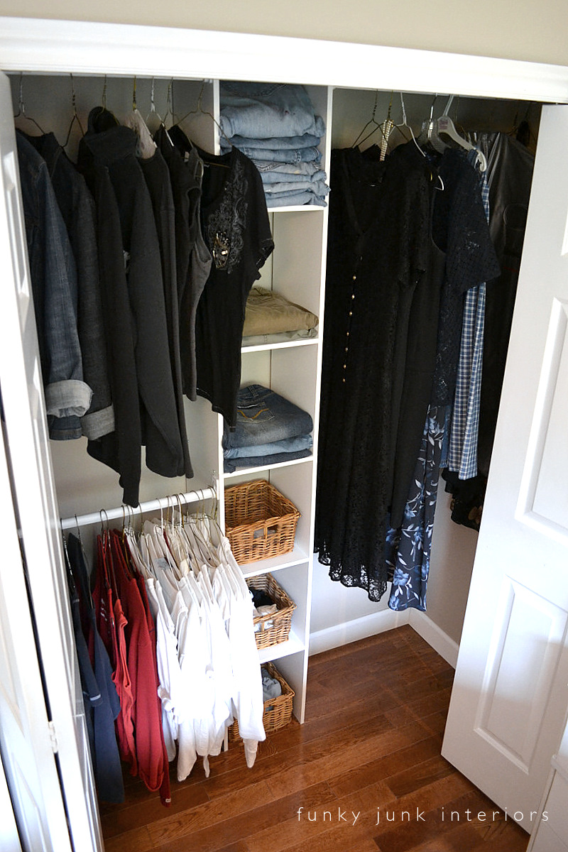 Funky Junk Interiors How to build the easiest clothes closet EVER