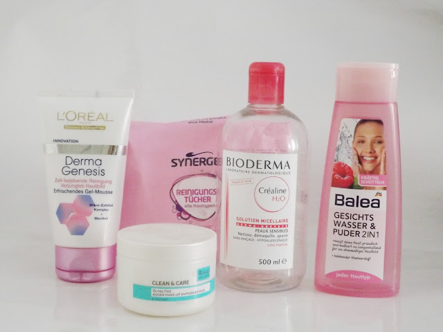 L'Oréal Derma Genesis Erfrischendes Gel-Mousse  Rival de Loop Clean&Care Ölhaltige Make-up Entferner Pads Synergen Reinigungstücher Bioderma Créaline H2O Mizellenwasser Balea Gesichtswasser & Puder 2in1